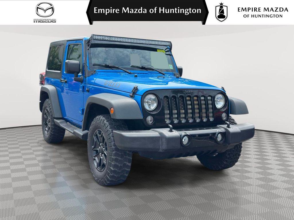 Hydro Blue Pearl Coat 2015 Jeep Wrangler Willys Wheeler Edition 4WD SUV / Crossover Four-Wheel Drive 5-Speed Automatic