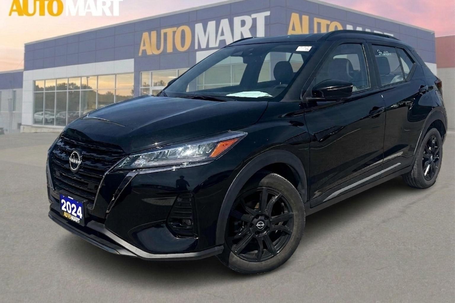 Super Black 2024 Nissan Kicks SR FWD SUV / Crossover Front-Wheel Drive Automatic