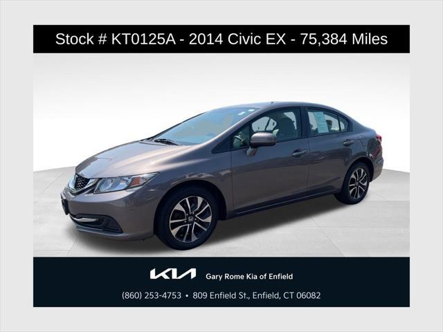 2014 Honda Civic EX for sale in Enfield, CT