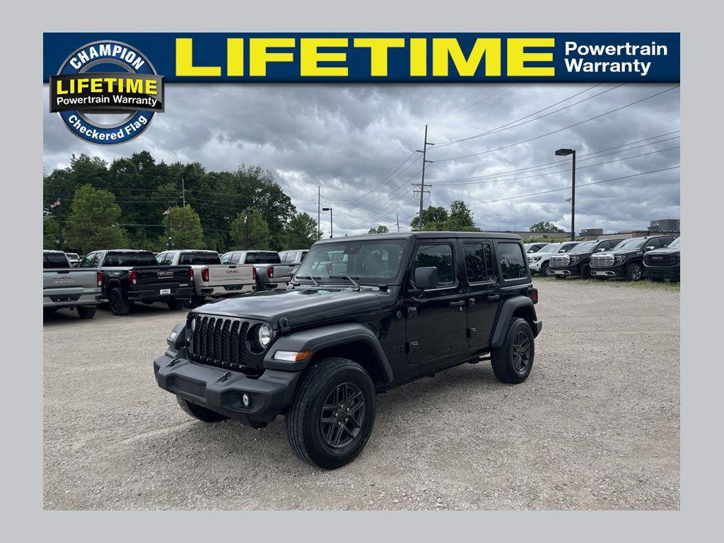 Black Clearcoat 2024 Jeep Wrangler SUV / Crossover Four-Wheel Drive Automatic