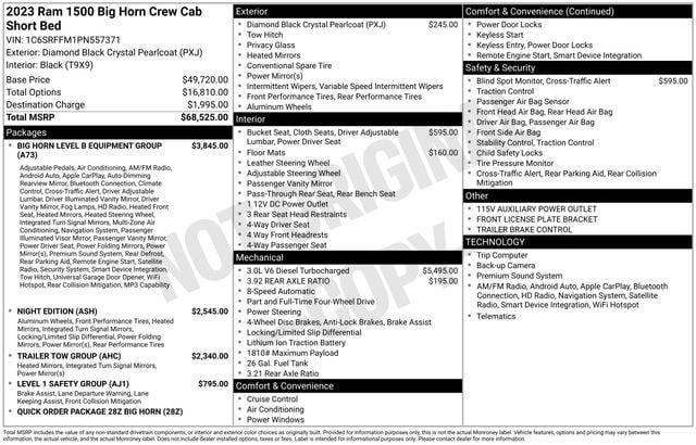 2023 Ram 1500 Big Horn Crew Cab 4x4 5'7" Box for sale in Salt Lake City, UT