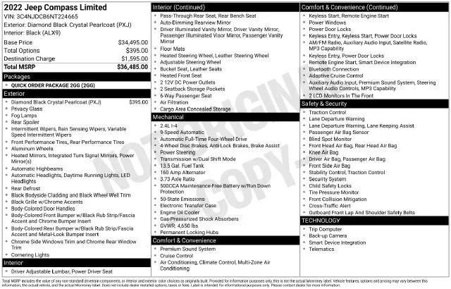2022 Jeep Compass Limited 4x4