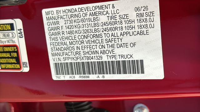 2026 Honda Ridgeline RTL