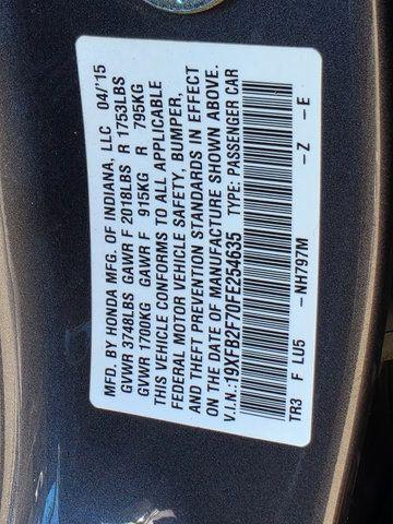 2015 Honda Civic SE