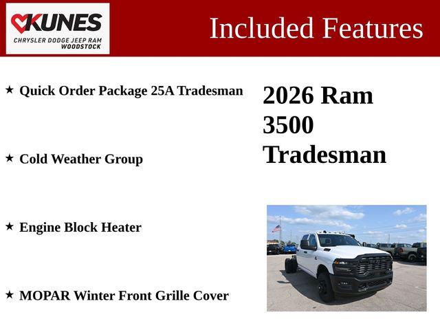 2026 RAM 3500 Chassis RAM 3500 TRADESMAN CREW CAB CHASSIS 4X4 60 CA