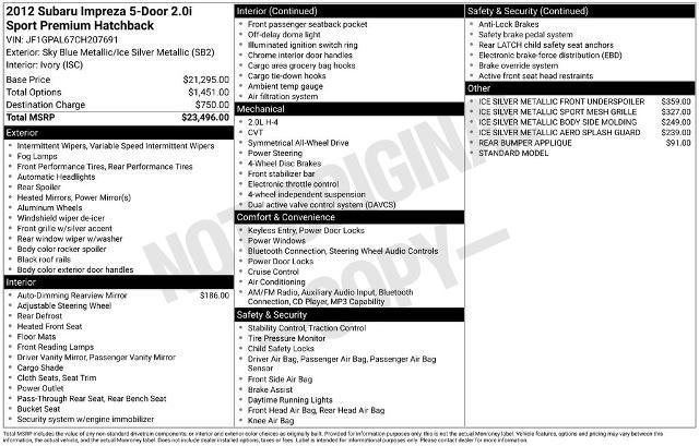 2012 Subaru Impreza 2.0i Sport Premium for sale in El Dorado Springs, MO