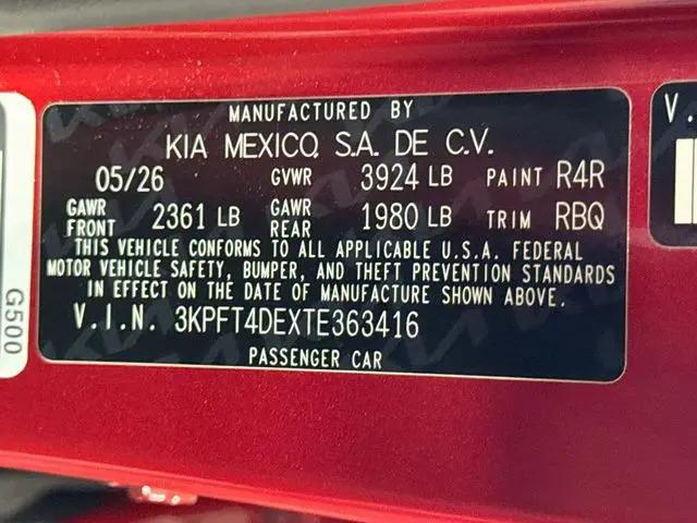 2026 Kia K4 LXS