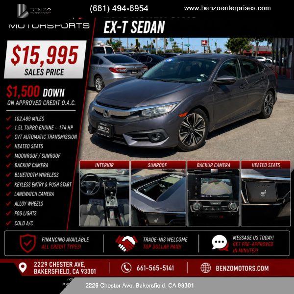 2016 Honda Civic EX-T for sale in Bakersfield, CA