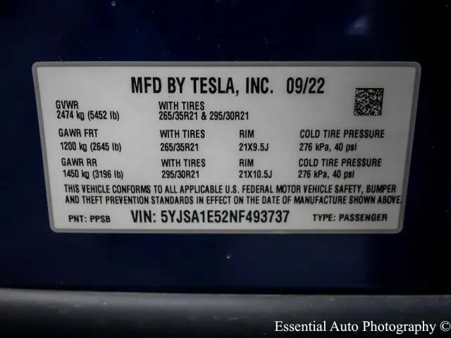 2022 Tesla Model S Dual Motor All-Wheel Drive