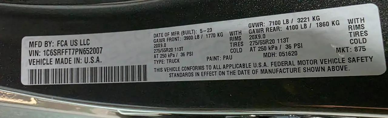 2023 Ram 1500 Big Horn Crew Cab 4x4 5'7" Box