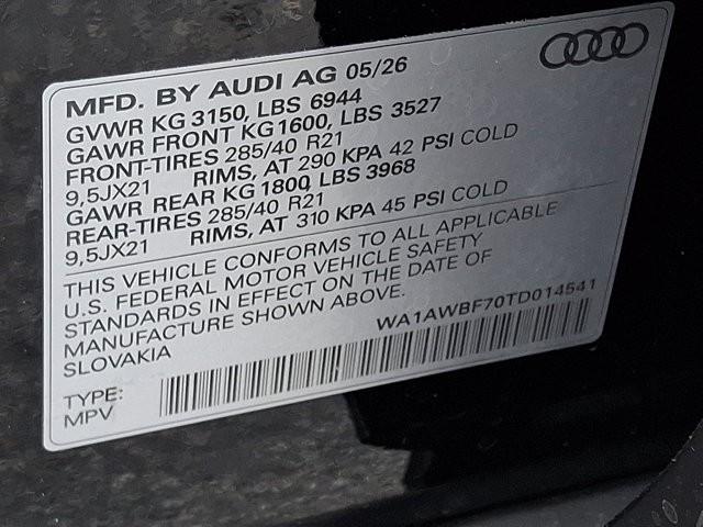 2026 Audi SQ7 Premium Plus TFSI quattro tiptronic