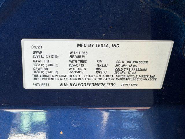 2021 Tesla Model Y Long Range Dual Motor All-Wheel Drive