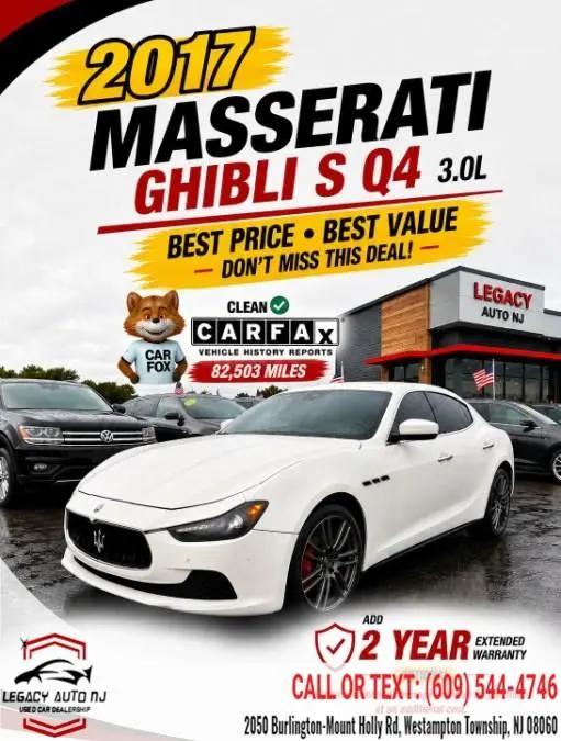 2017 Maserati Ghibli S Q4 for sale in Westampton Township, NJ