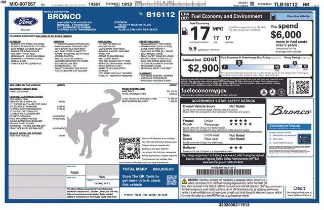 2026 Ford Bronco Heritage Edition for sale in Reno, NV