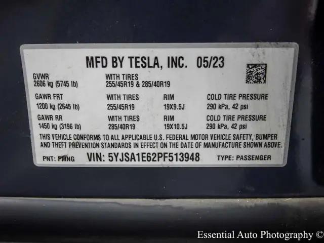 2023 Tesla Model S Plaid Tri Motor All-Wheel Drive