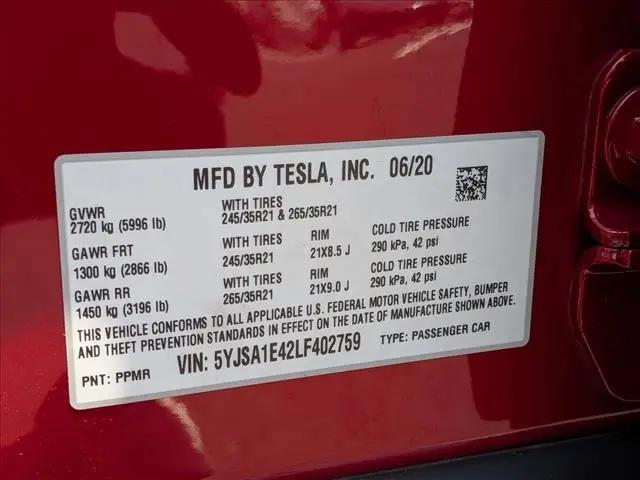 2020 Tesla Model S Performance Dual Motor All-Wheel Drive