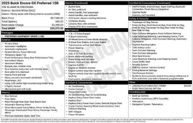 2025 Buick Encore GX Preferred AWD