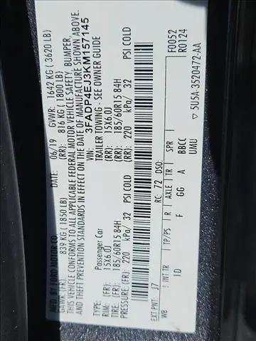 2019 Ford Fiesta SE