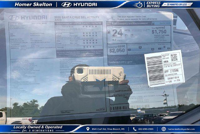 New 2026 Hyundai Santa Cruz SEL Activity For Sale in Olive Branch, MS