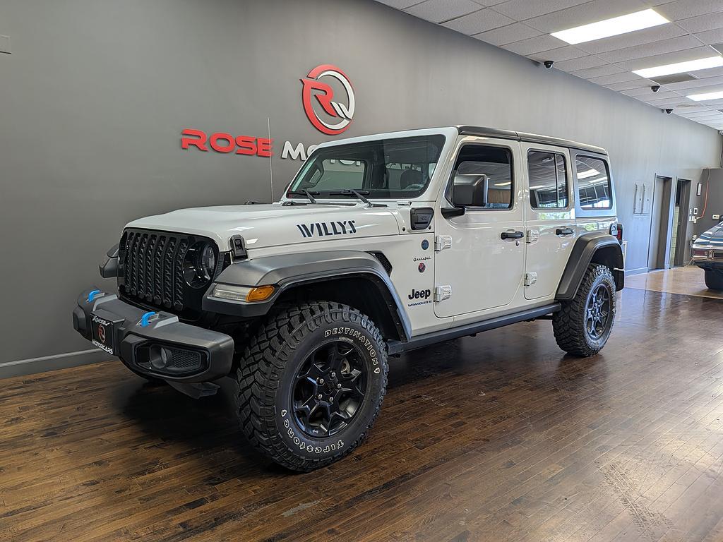 Bright White Clearcoat 2023 Jeep Wrangler 4xe SUV / Crossover Four-Wheel Drive Automatic