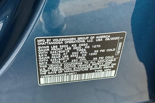 2021 Volkswagen Atlas 2.0T SE