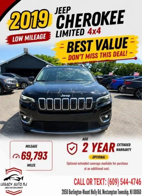 2019 Jeep Cherokee Limited 4x4 for sale in Westampton Township, NJ