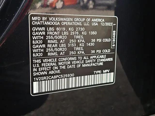 2023 Volkswagen Atlas 3.6L V6 SEL R-Line Black