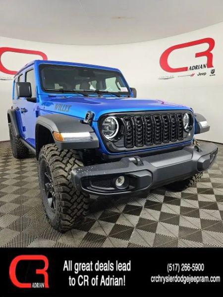 2026 Jeep Wrangler 4-Door Willys 4x4 for sale in Adrian, MI