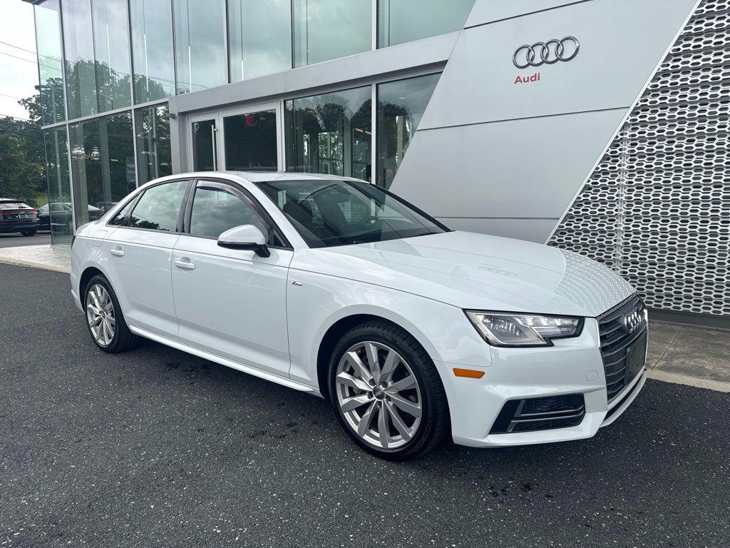 Glacier White Metallic 2018 Audi A4 Sedan All-Wheel Drive 7-Speed Automatic