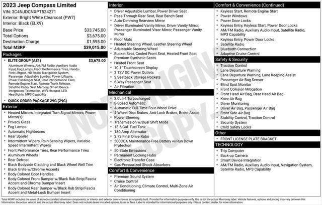 2023 Jeep Compass Limited 4x4