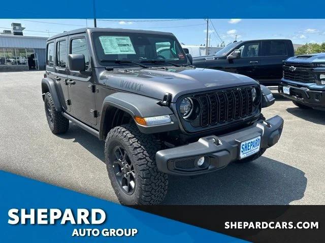 2026 Jeep Wrangler 4-Door Willys 4x4 for sale in Rockland, ME