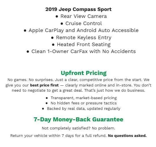 2019 Jeep Compass Upland Edition 4x4 for sale in Appleton, WI