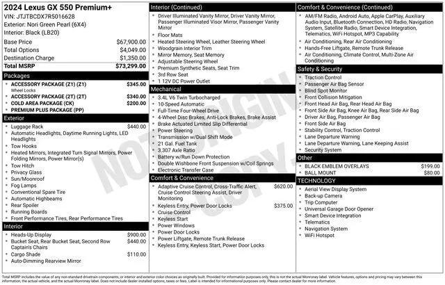 2024 Lexus GX 550 Premium+ for sale near Dayton, OH