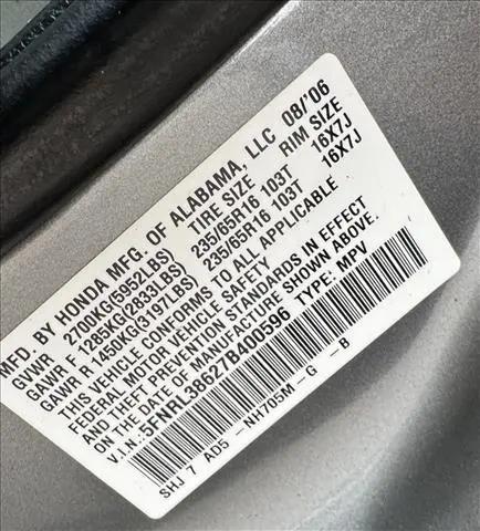 2007 Honda Odyssey EX-L