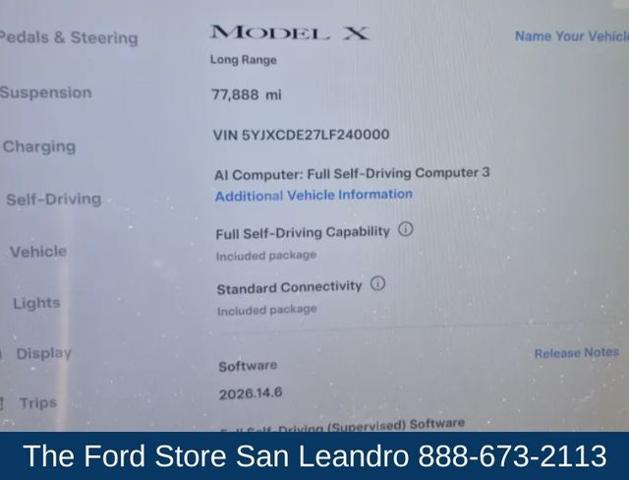 2020 Tesla Model X Long Range Dual Motor All-Wheel Drive