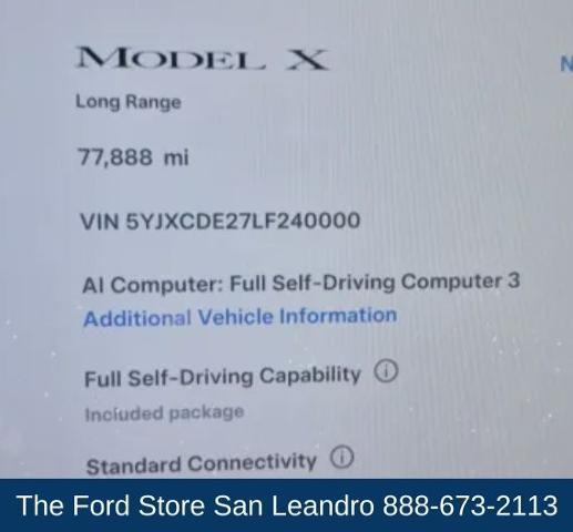 2020 Tesla Model X Long Range Dual Motor All-Wheel Drive