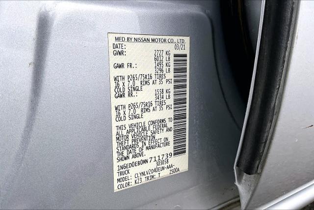 2021 Nissan Frontier Crew Cab PRO-4X 4x4
