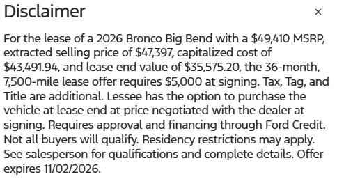 2026 Ford Bronco Badlands