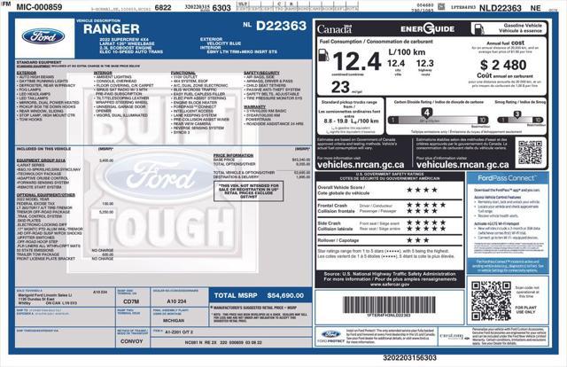 2022 Ford Ranger LARIAT