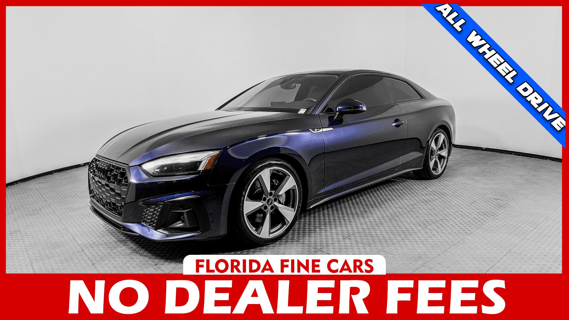 Navarra Blue Metallic 2021 Audi A5 Coupe All-Wheel Drive Automatic