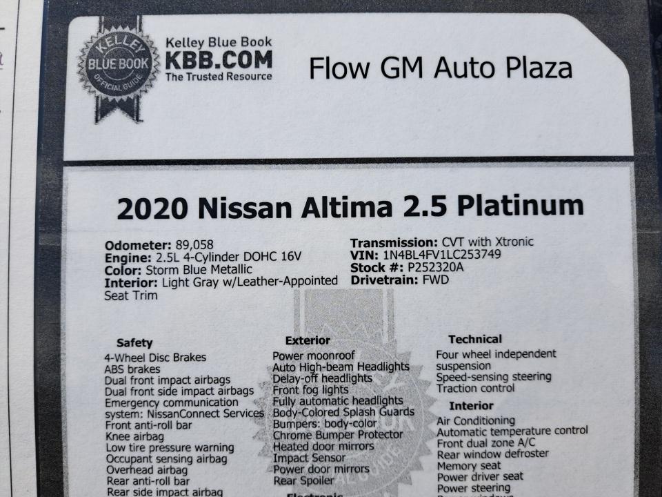 2020 Nissan Altima Platinum - Photo 38
