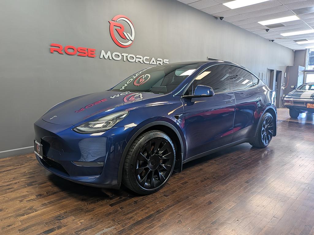 Deep Blue Metallic 2020 Tesla Model Y SUV / Crossover All-Wheel Drive Automatic