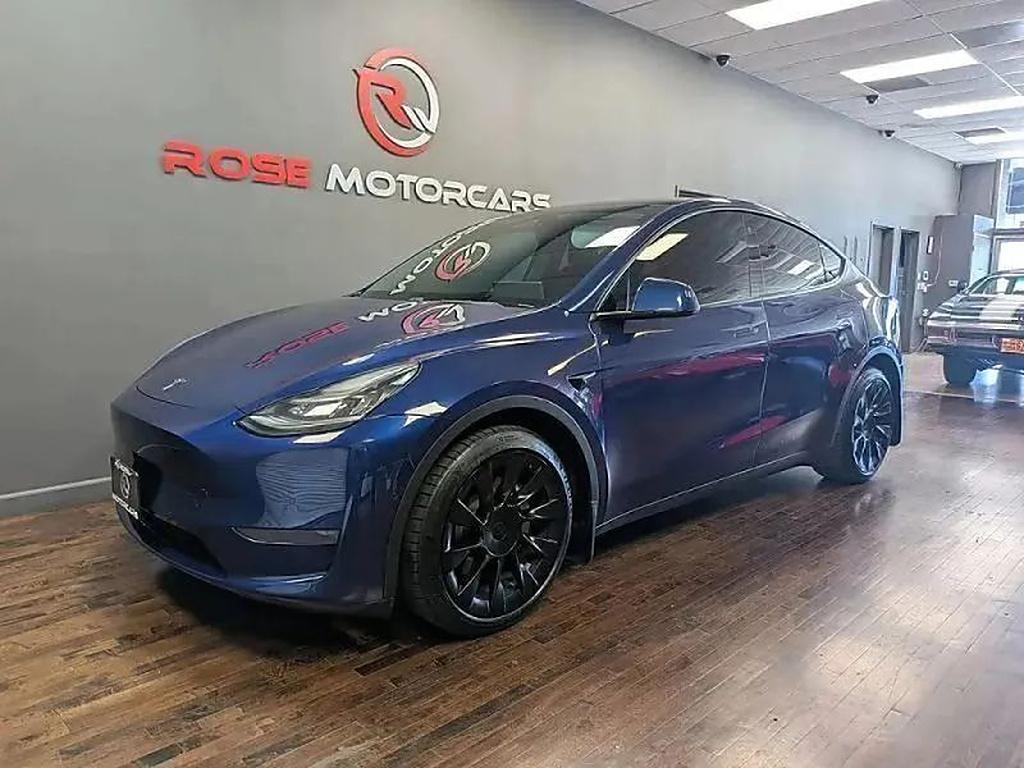 Deep Blue Metallic 2020 Tesla Model Y SUV / Crossover All-Wheel Drive Automatic