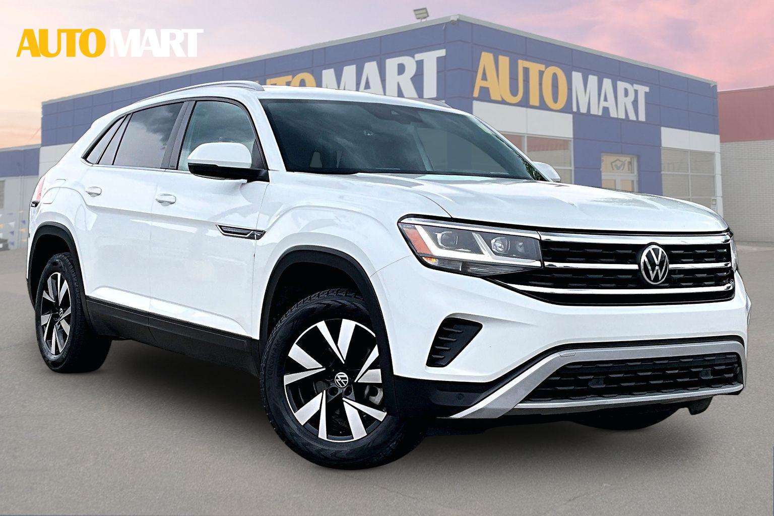 Pure White 2022 Volkswagen Atlas Cross Sport SUV / Crossover Automatic