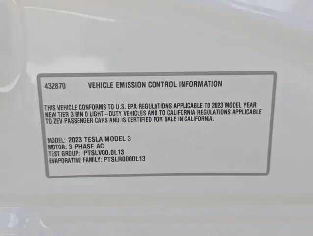2023 Tesla Model 3 Rear-Wheel Drive