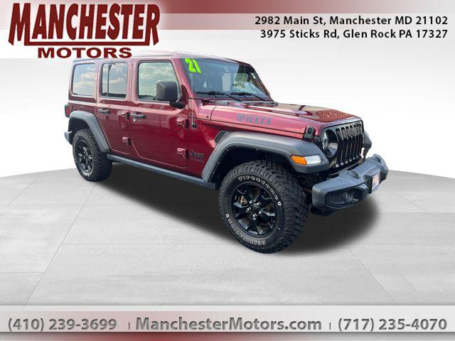 2021 Jeep Wrangler Willys 4x4 for sale in Manchester, MD