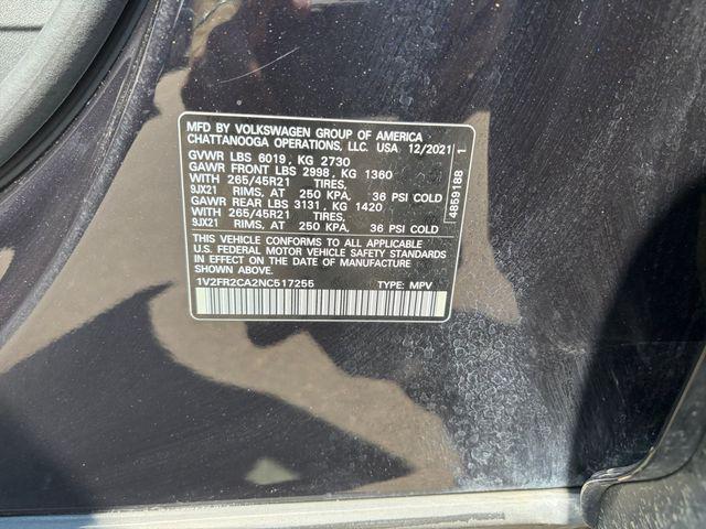 2022 Volkswagen Atlas 3.6L V6 SEL Premium R-Line