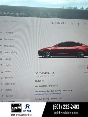 2024 Tesla Model 3 Long Range Dual Motor All-Wheel Drive for sale in NORTH LITTLE ROCK, AR