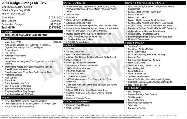 2023 Dodge Durango SRT 392 AWD