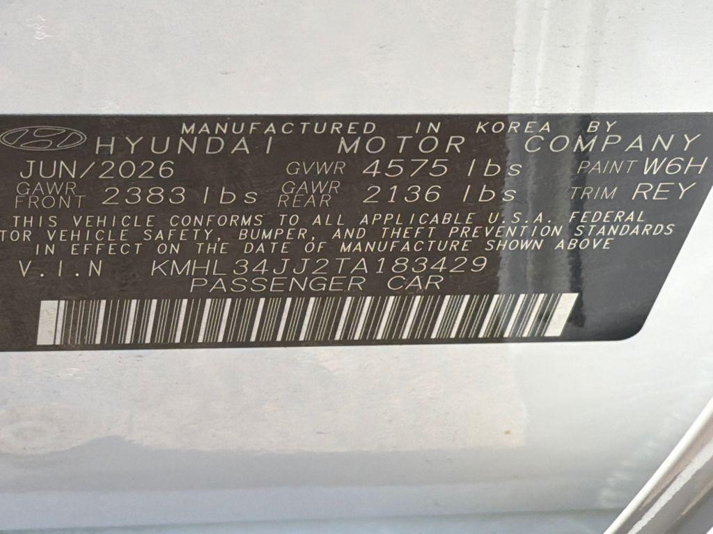 New 2026 White Hyundai SEL image 34
